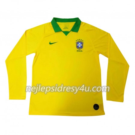 Fotbalový Dres Brazílie Domácí Copa América 2019 Dlouhý Rukáv